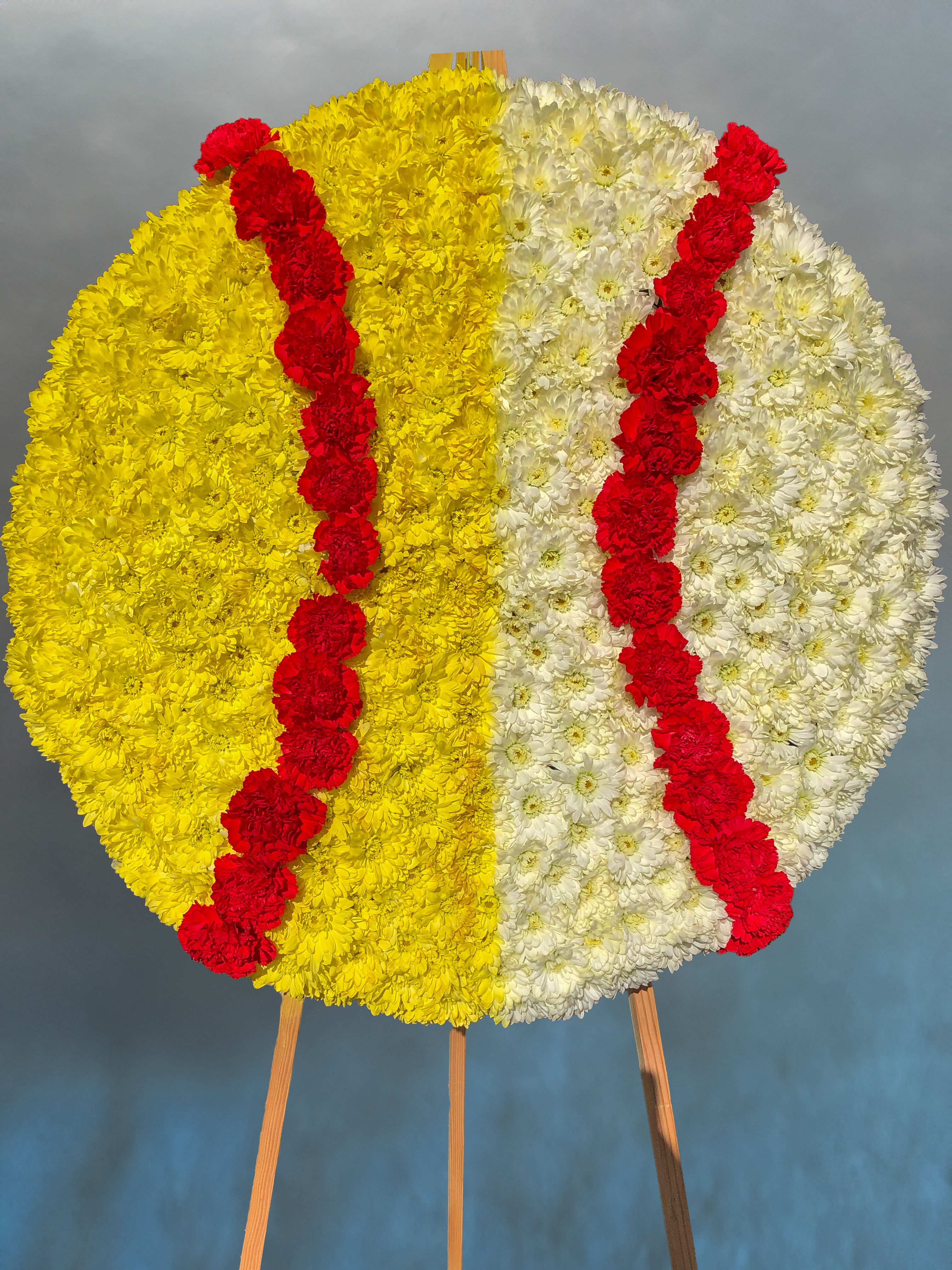 Softball Passion Funeral Floral Arrangement