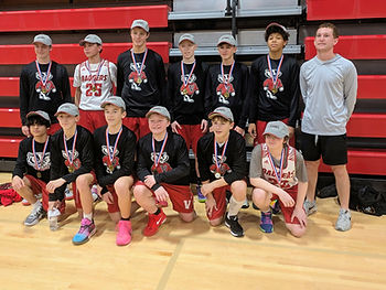 Backrow L to R: Mason Hamilton, Andrew Red Bird, Connor Lurz, Wade Daugherty, Eli Huddle, Royal Foote, Coach Brooks Coleman Front row: Isaac Mora Lira, Banks Beebout, Ty Benson, Harrison Bargen, Tilden Foster, Dustin Hankins CREDIT: Brandi Daugherty
