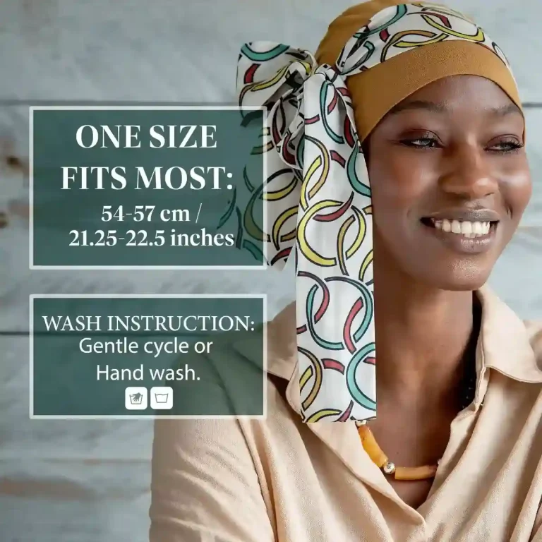 Thumbnail: Yanna Camel Cerchio Elegant Easy-Tie Chemo Headscarf