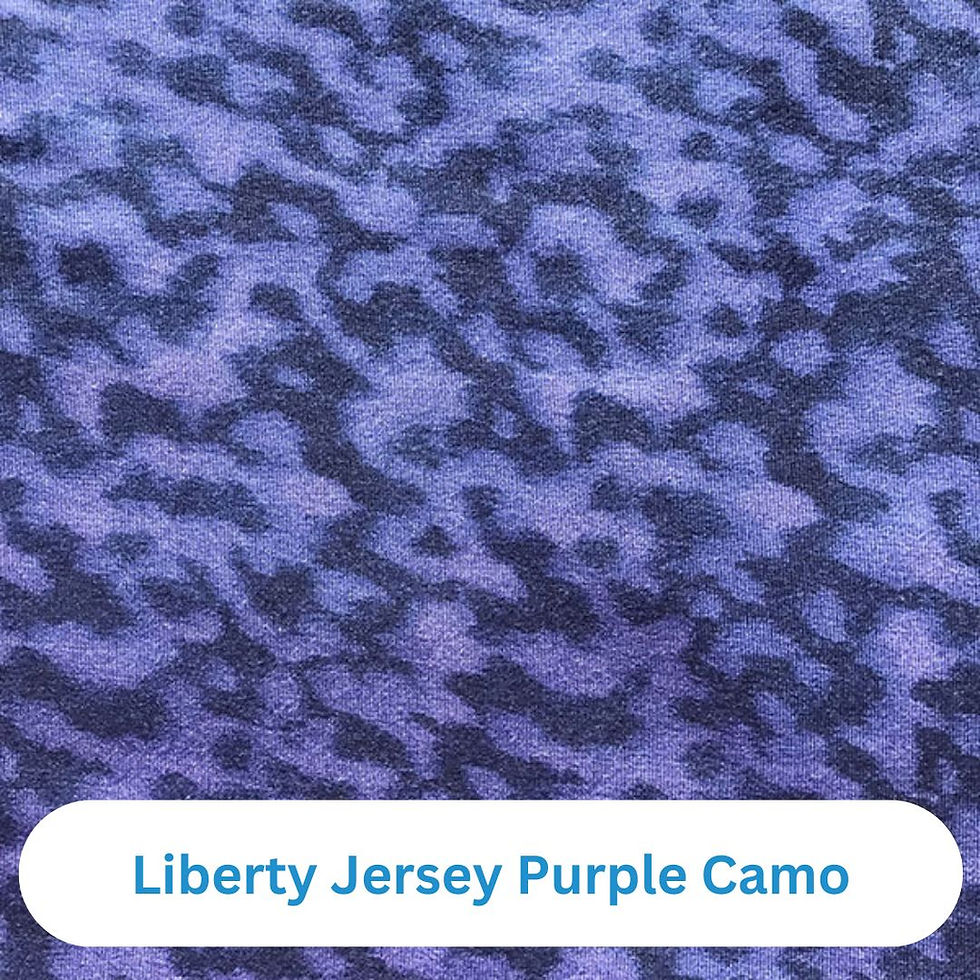 Thumbnail: Rose Liberty Jersey Chemo hat purple camo colour swatch