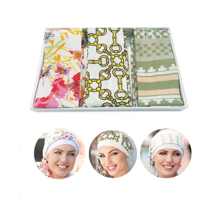 Yanna Easy-Tie Chemo Headscarf Gift Set - White