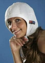 Thumbnail: white scalp cooling cold cap for chemotherapy treatment