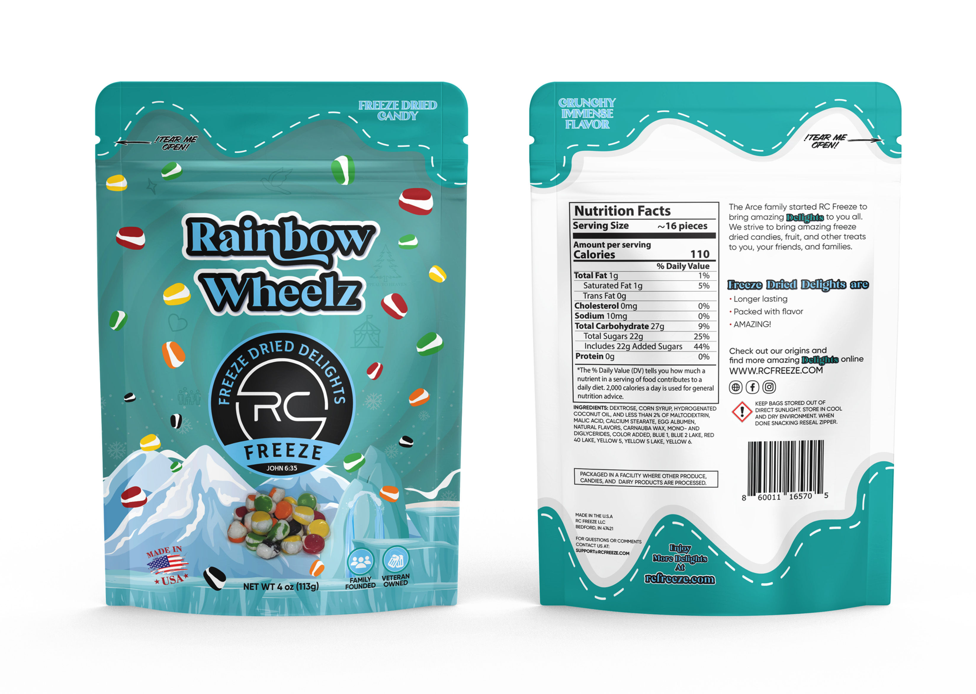 Wholesale Rainbow Wheelz Freeze-Dried