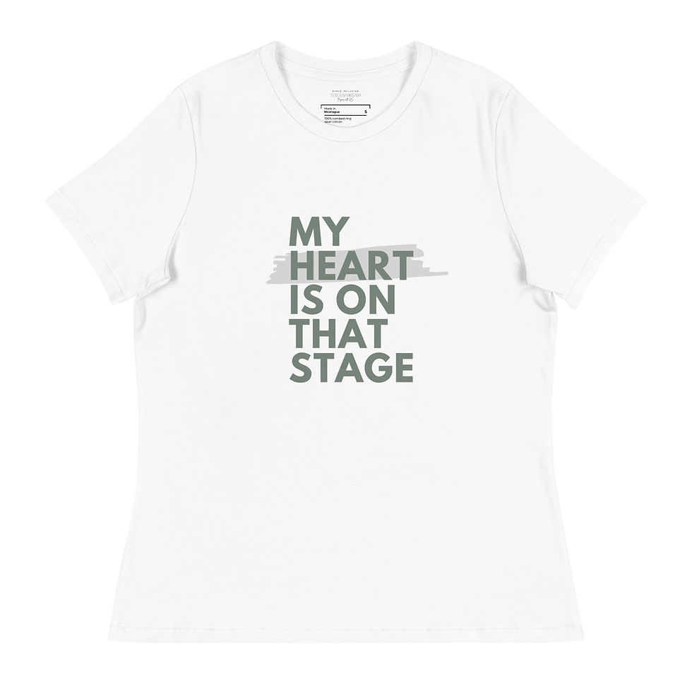 Thumbnail: Women's Relaxed T-Shirt  - My Heart Is On That Stage