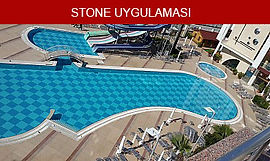 Havuz kenarı seramiklerinde kaymaz zemin uygulaması
