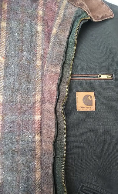 サムネイル： 1990's/carhartt/DEADSTOCK/ジャケット/ウォッシュ加工/オリーブ×ブラウン
