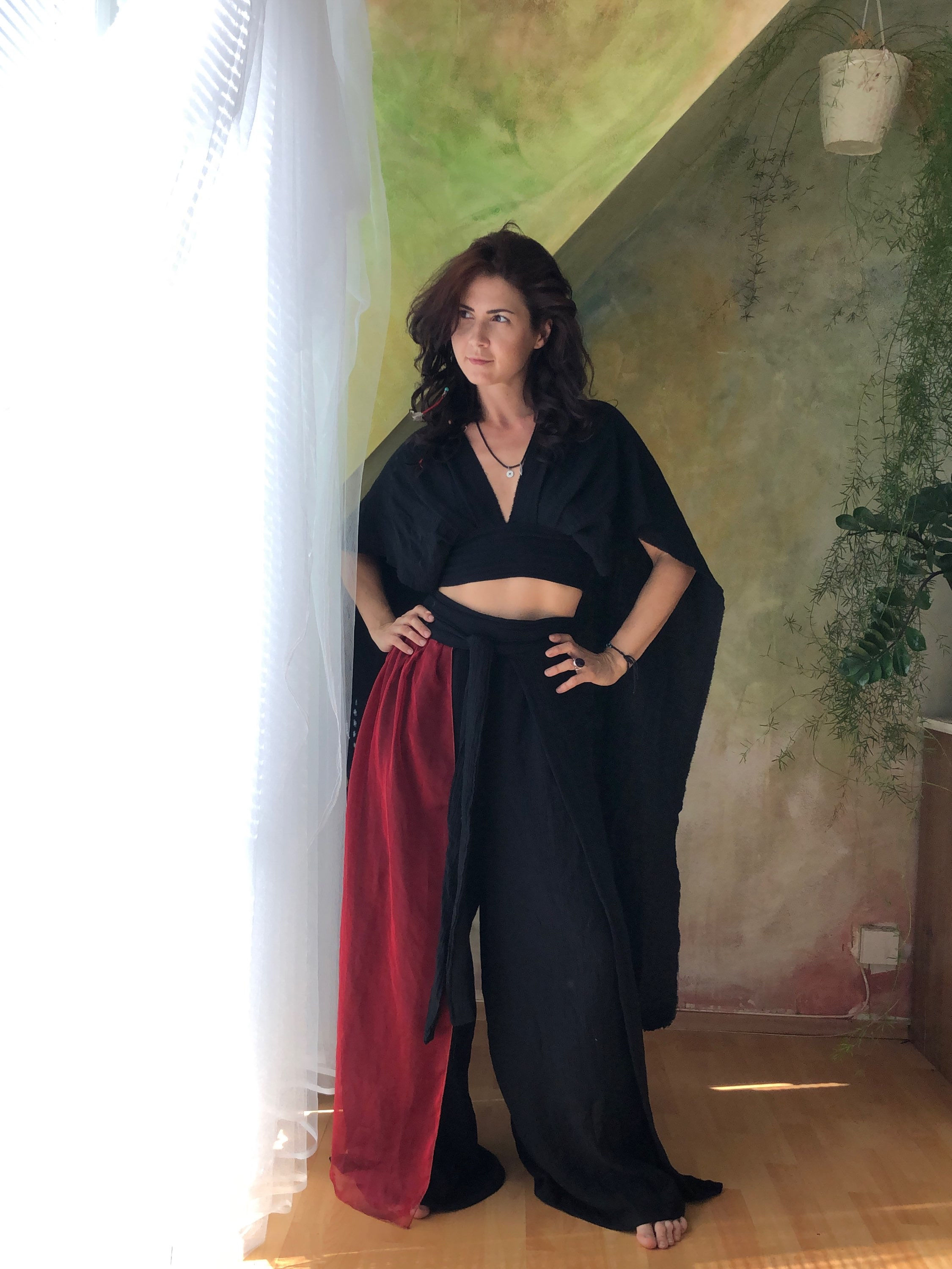 Čierny, mušelínový komplet 