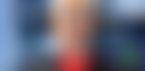 Man with glasses wearing headphones speaks into a microphone about Microsoft Dynamics GP Services. Background shows blurred graphs on a screen with a red play button overlay.