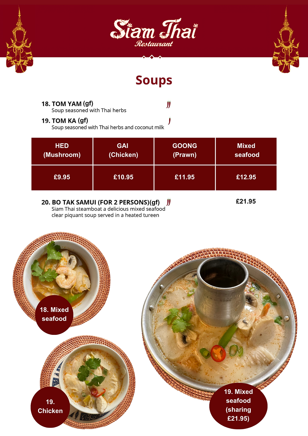 Dinner Menu for SIAM THAI - April 2026.png