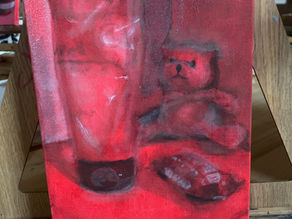 Oil painting progress post: linseed oil smells rlly yummy
