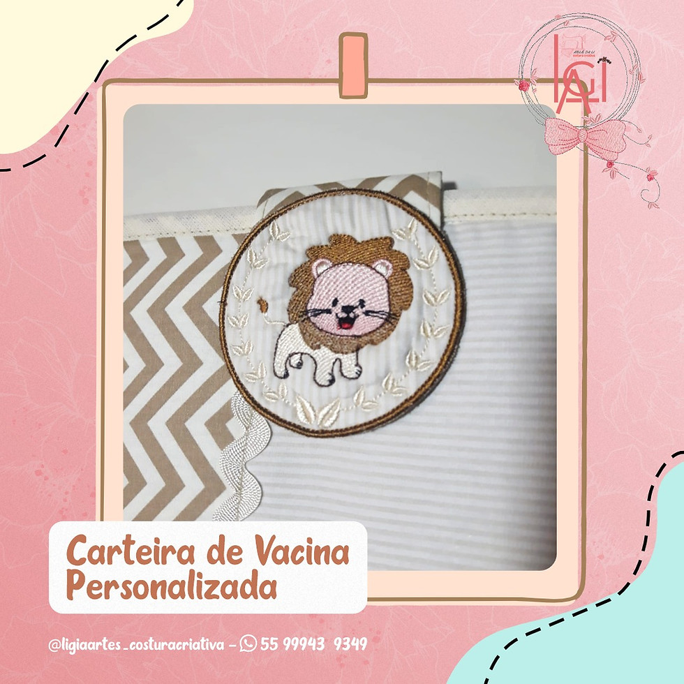 Miniatura: Porta documentos)capa caderneta de vacinação 