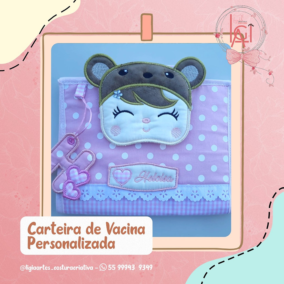 Miniatura: Porta documentos)capa caderneta de vacinação 