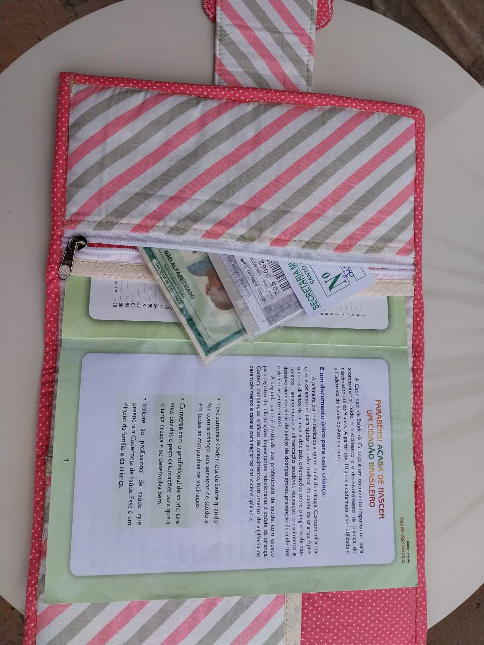 Miniatura: Porta documentos)capa caderneta de vacinação 