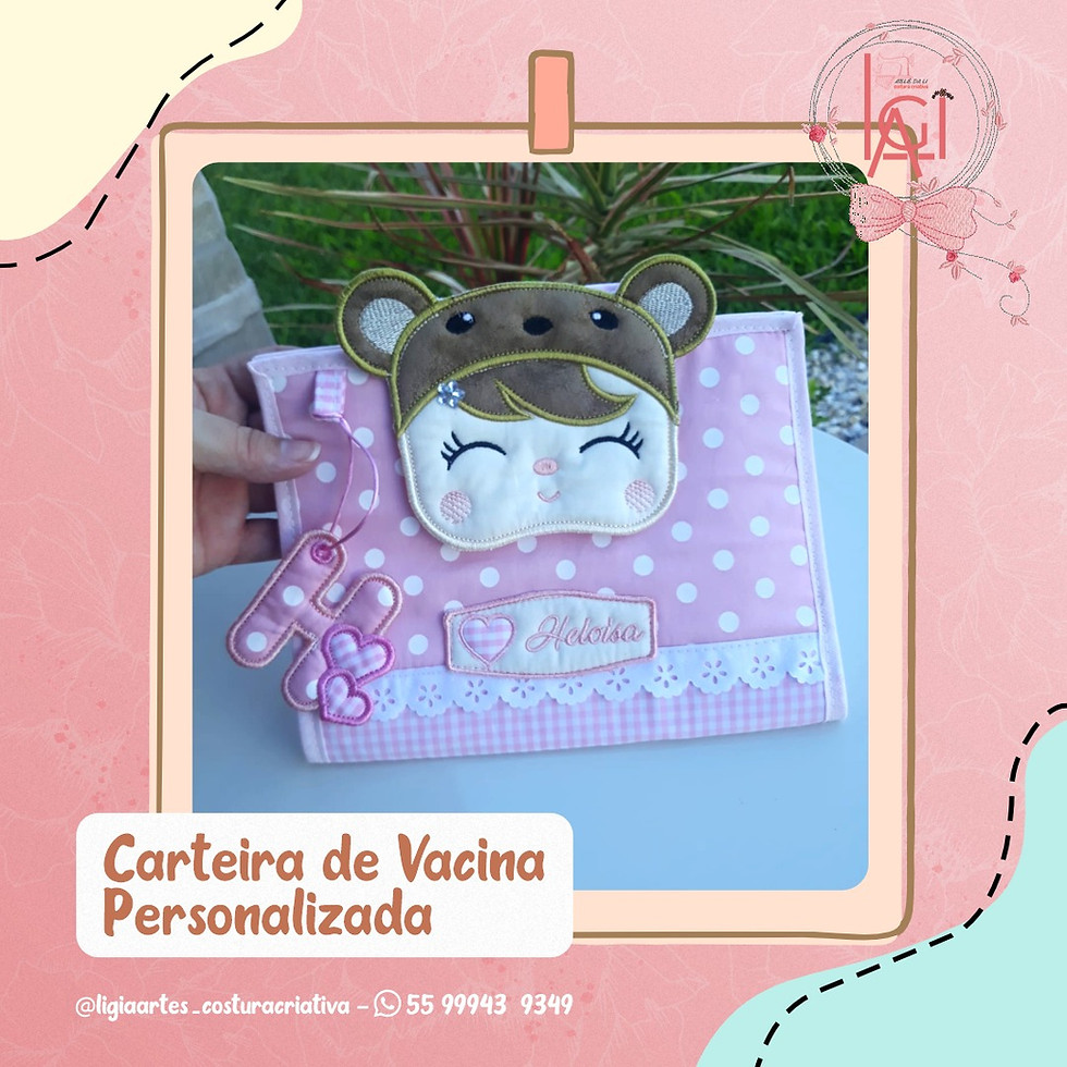 Miniatura: Porta documentos)capa caderneta de vacinação 