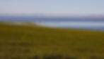 A North Slope village seen from a low bluff above — the whole community held between two arms of water, its long axis parallel to the coastline that is quietly retreating beneath it. Kivalina, Shishmaref, Newtok: these are not the exceptions but the leading edge. Photograph by Eric Gauger, "Midnight in Beringia".
