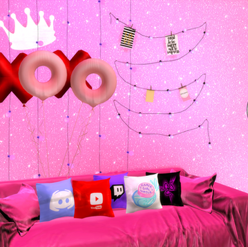 Gamer/Streamer Pillows