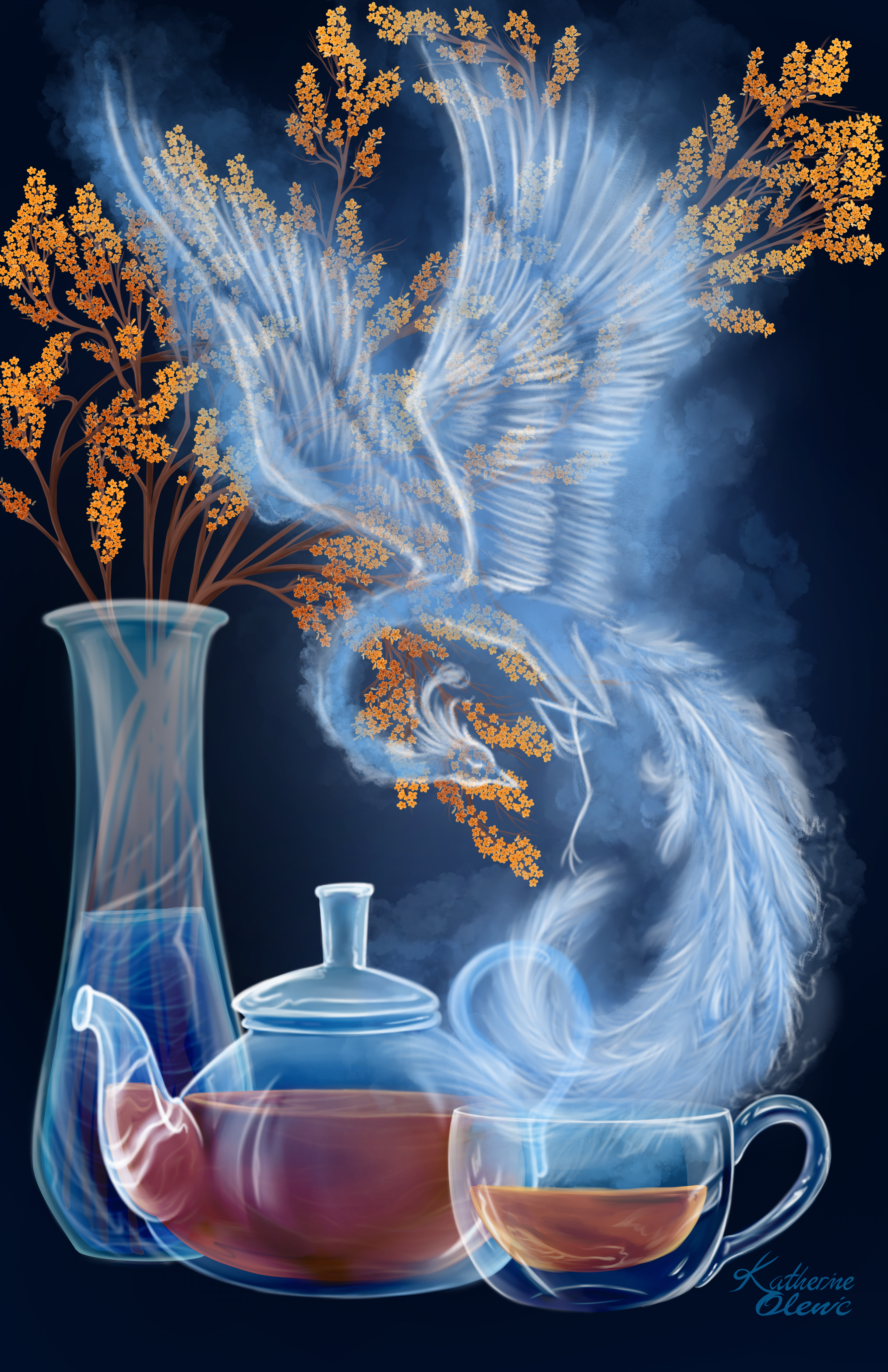 Tea Phoenix - Size 11"x17"