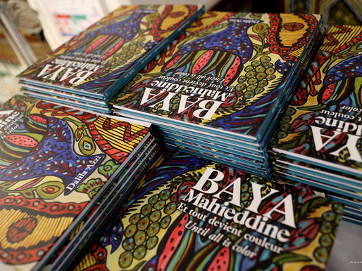 Inauguration de l'exposition "Et tout devient couleur", les natures mortes de Baya Mahieddine