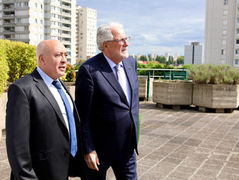 Le recteur reçu par le maire de Bobigny avant la cérémonie d’hommage à Abdelkader Mesli