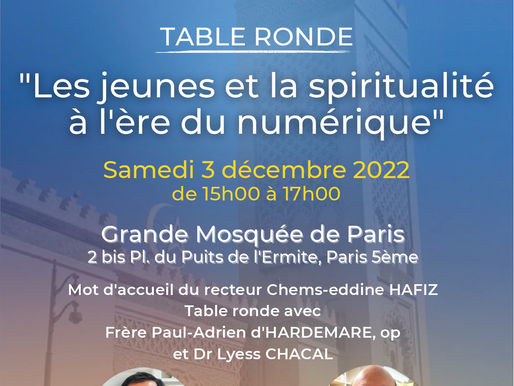 Table ronde : « Les jeunes et la spiritualité à l'ère du numérique »