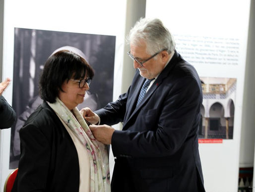 Remise de la Légion d’honneur à Mme Lamari, notre responsable des Moyens généraux et du Patrimoine