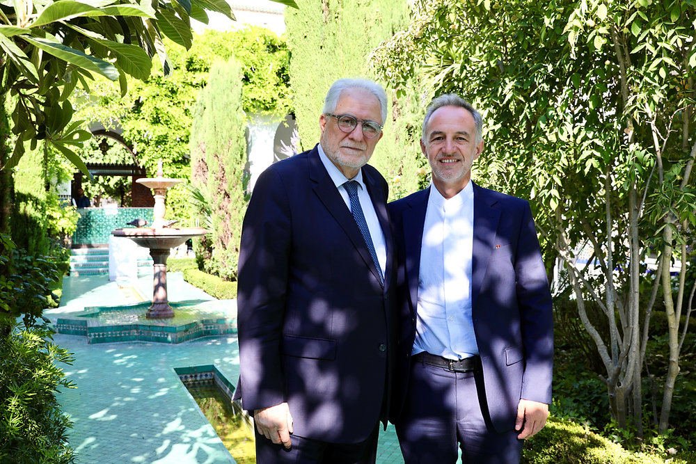 Visite du maire de Paris