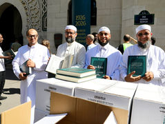 Les exemplaires de notre édition du Noble Coran spéciale centenaire arrivés à Paris