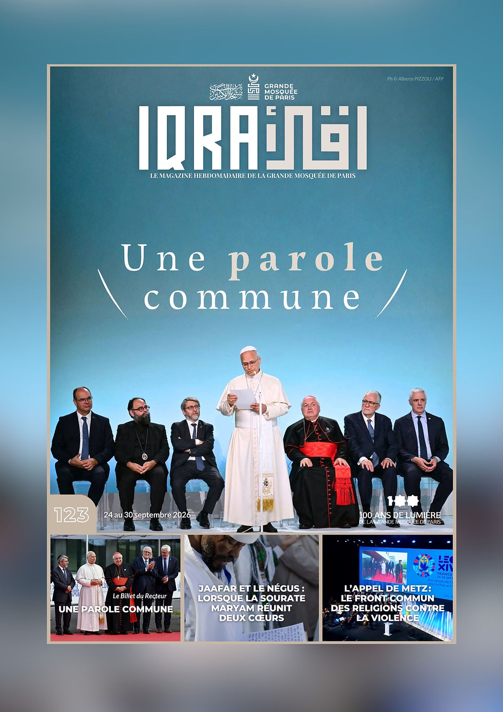 Dans son n°123, notre magazine Iqra revient sur la visite de Léon XIV : 'Une parole commune'