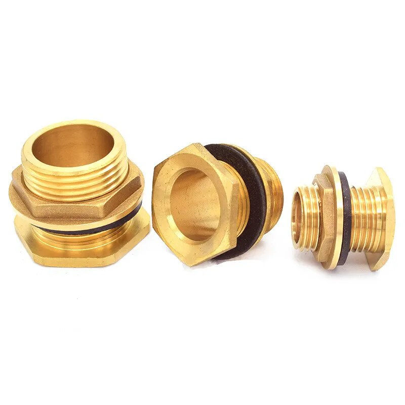 Thumbnail: Brass Water Tank Connector 1/2" 3/4" 1" BSP Threaded Male Pipe Plumbing 
