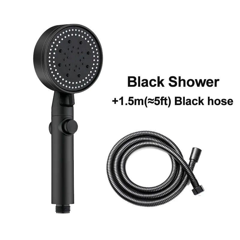 Thumbnail: High Pressure Handheld Shower Shower Head with Hose Detachable 
