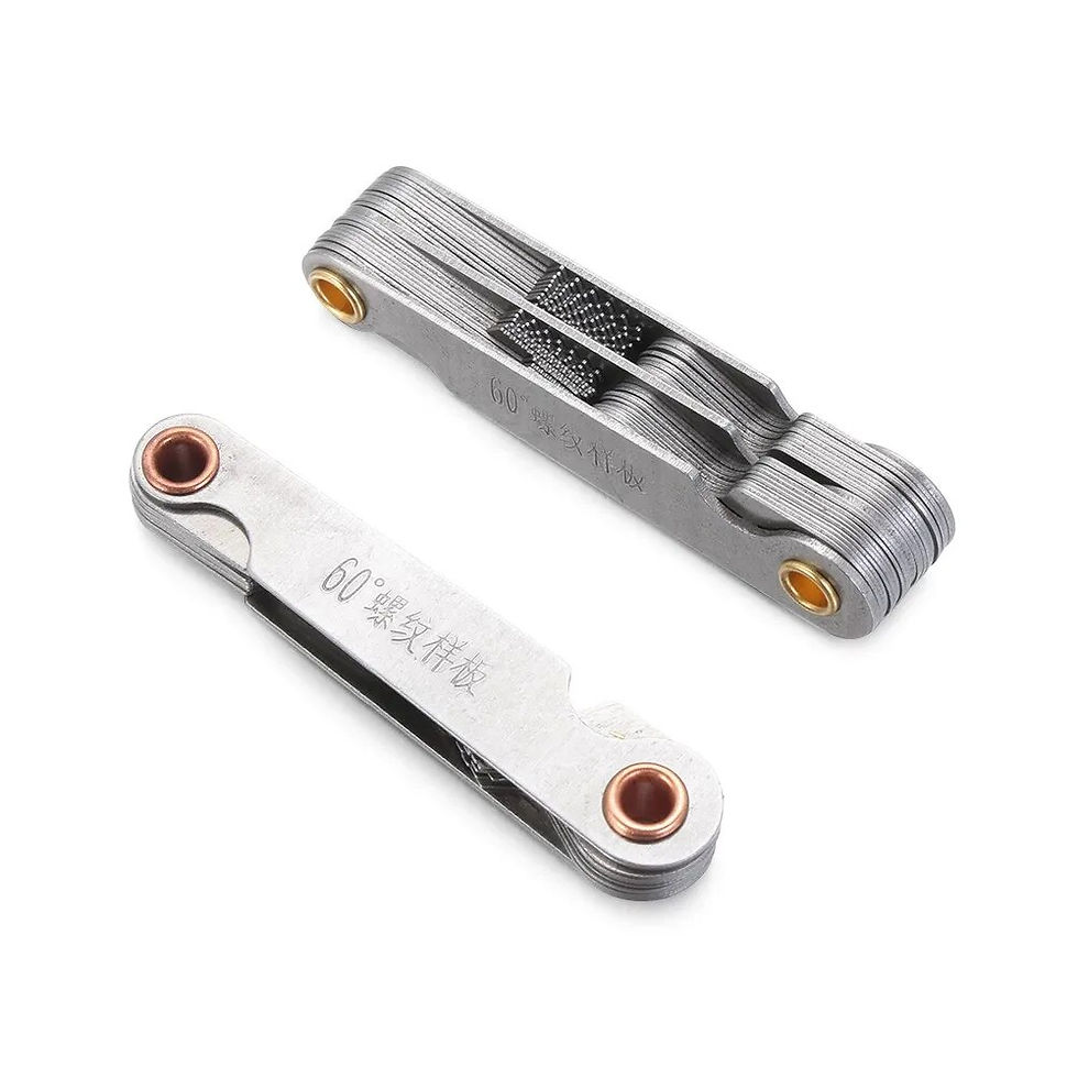 Thumbnail: 55/60 Degree Metric Inch Thread Plug Gauge Gear Tooth Screw Pitch 