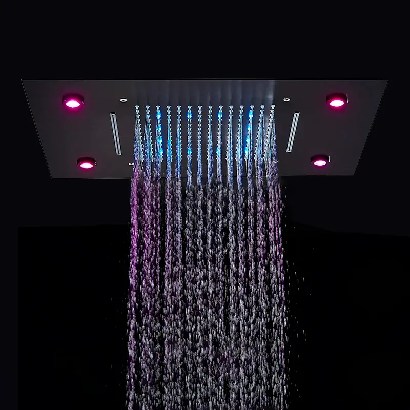 Thumbnail: Intelligent Remote Control LED Shower Faucet Ceiling Mount Rainfall Waterfall