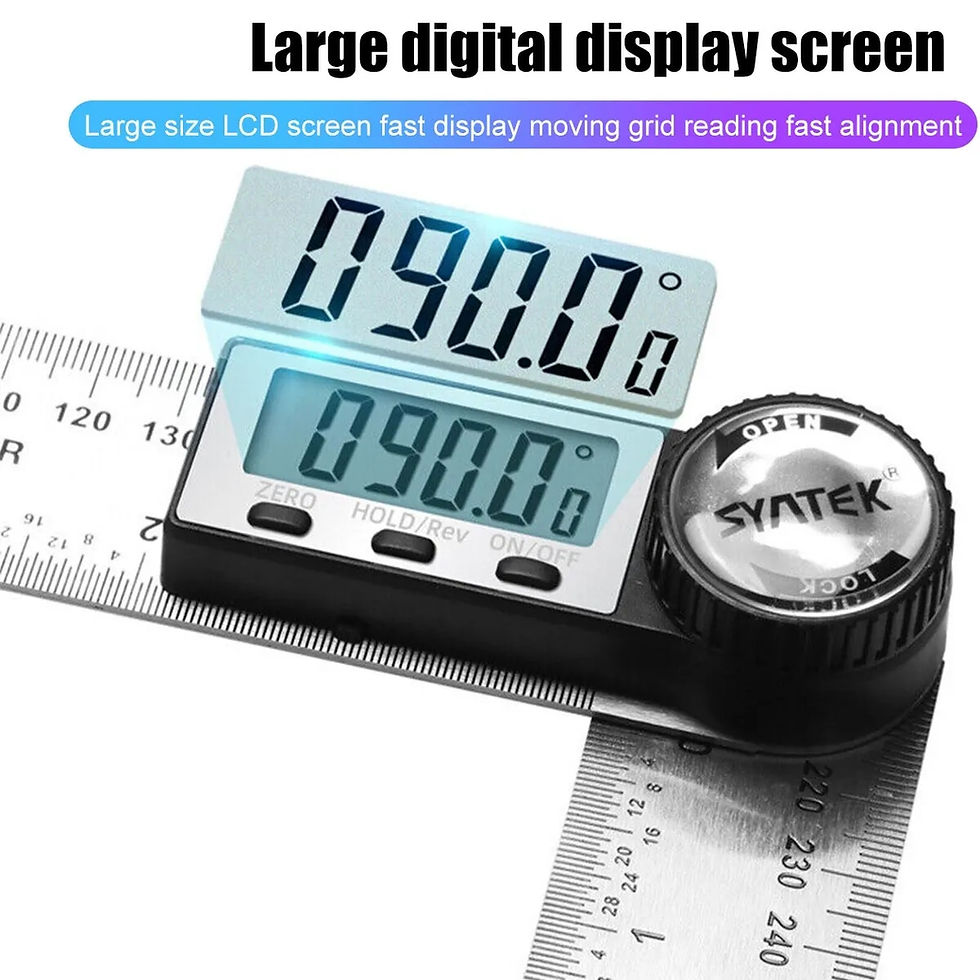 Thumbnail: 200MM 300MM 500MM Stainless Steel Digital Angle Ruler Electronic 