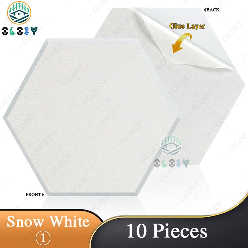 Thumbnail: Sound Proof Acoustic Panel Absorcion Adhesive Backed 10 Pcs Studio Noise 