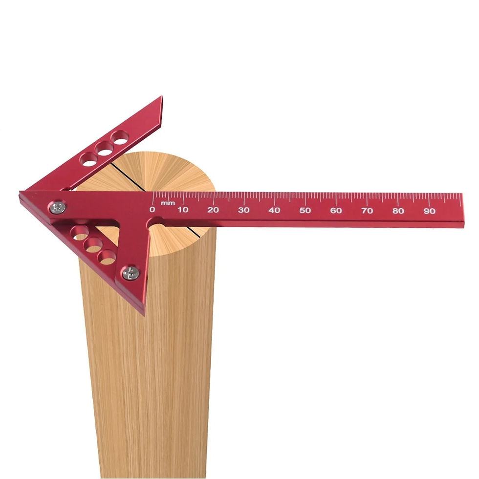 Thumbnail: Aluminum Center Scribe 45/90 Degree Right Angle Line Gauge Carpenter 