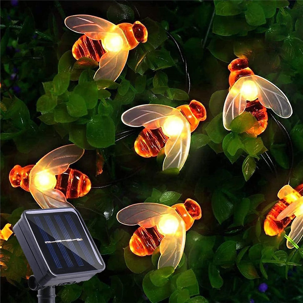 Thumbnail: Solar String Light 20 LED Cute Bee Outdoor Light Wedding Home Garden Patio 