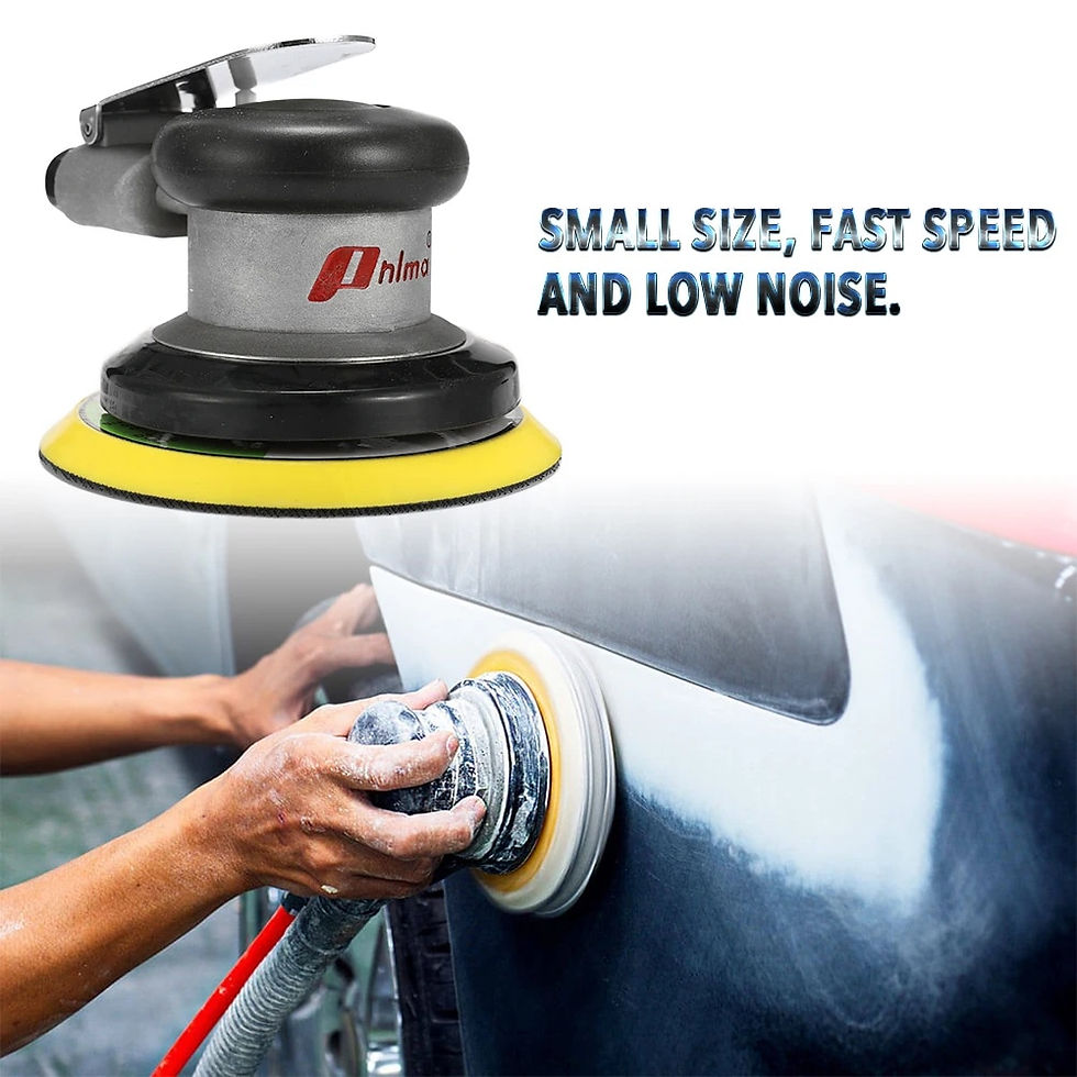 Thumbnail: Pneumatic Sander Tools Polishing Machine 5 Inch Round Polished Grinding 