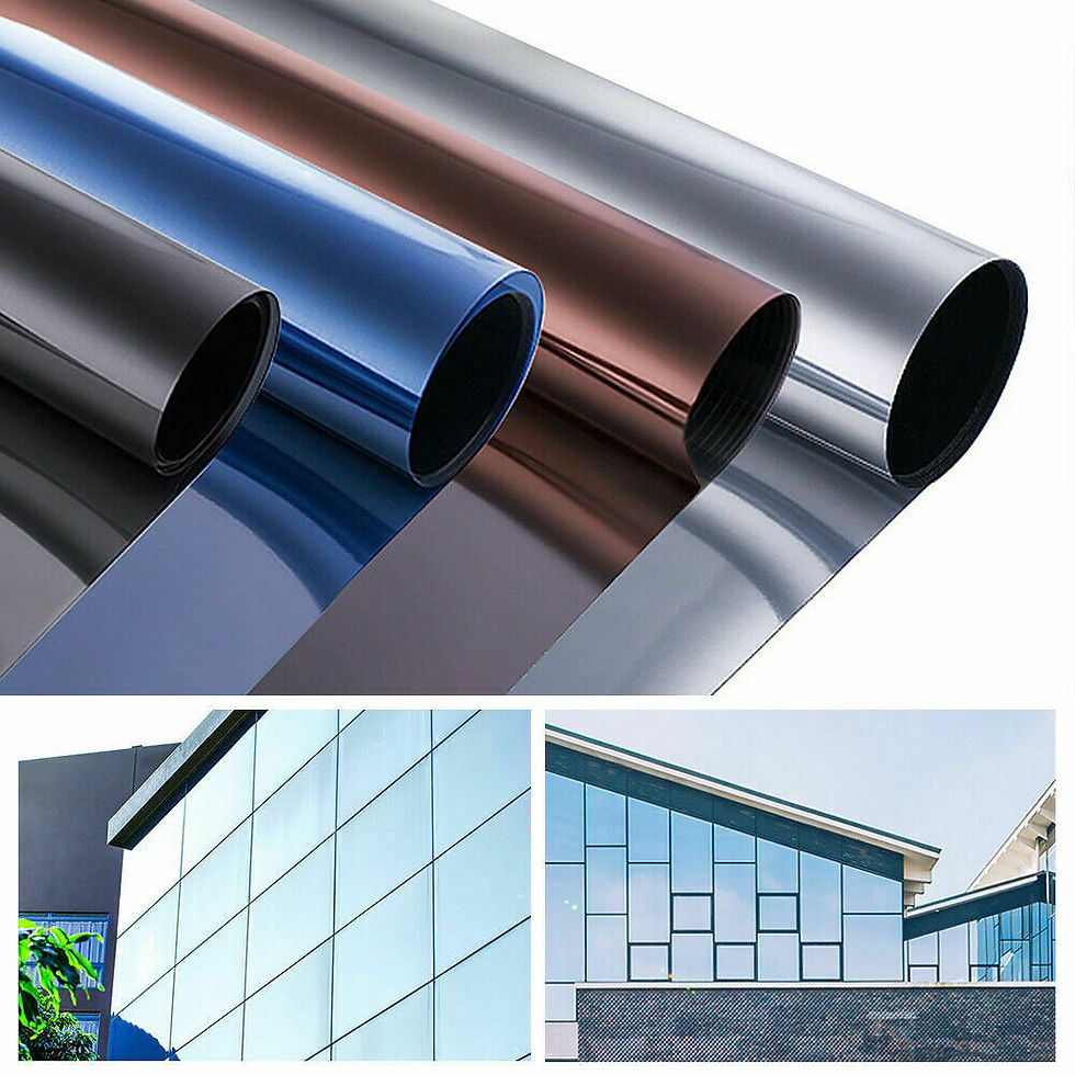 Thumbnail: Thermal Insulation Privacy Window Film One Way Glass Vinyl Reflective 