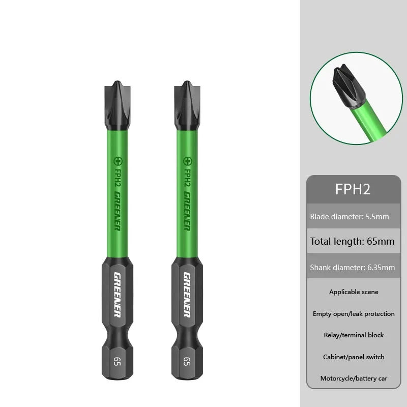 Thumbnail: GREENERY Electrician's Special Batch Eleven-word Screwdriver Strong Magnetic 