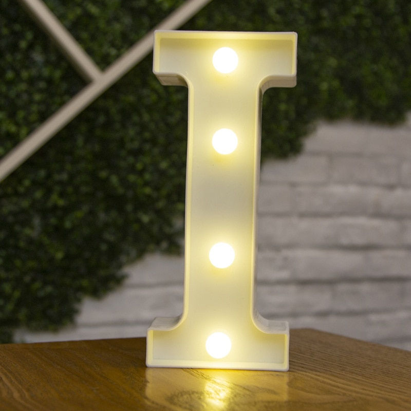 Thumbnail: Decorative Letters Alphabet Letter LED Lights Luminous Number Lamp 