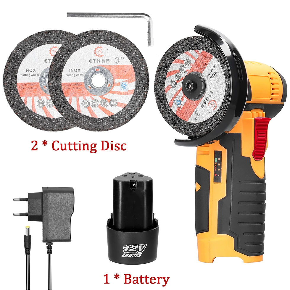 Thumbnail: 12V Cordless Electric Angle Grinder 800W 19500rpm Lithium Battery Mini 