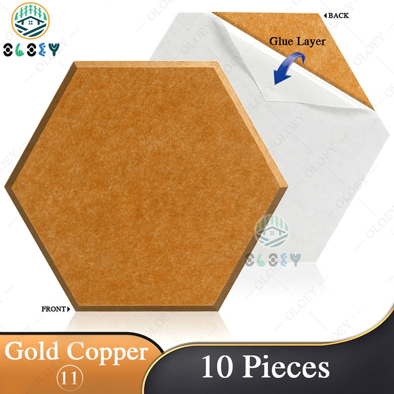 Thumbnail: Sound Proof Acoustic Panel Absorcion Adhesive Backed 10 Pcs Studio Noise 