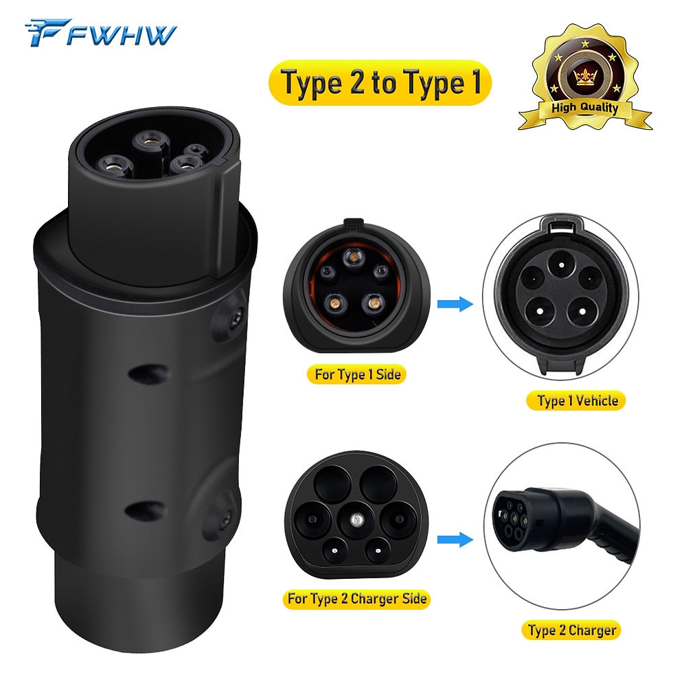 Thumbnail: FWHW EVSE Adaptor for TESLA GBT Type 1 to Type 2 EV Adapter to Tesla EV 