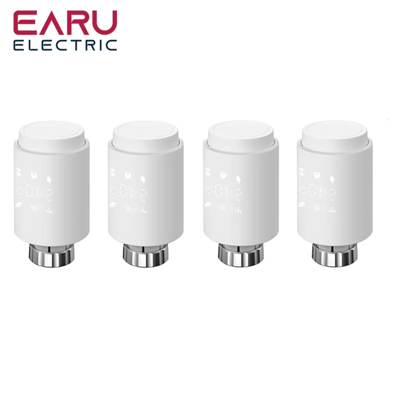 Thumbnail: Tuya Smart ZigBee Radiator Actuator TRV Programmable Thermostatic Radiator 