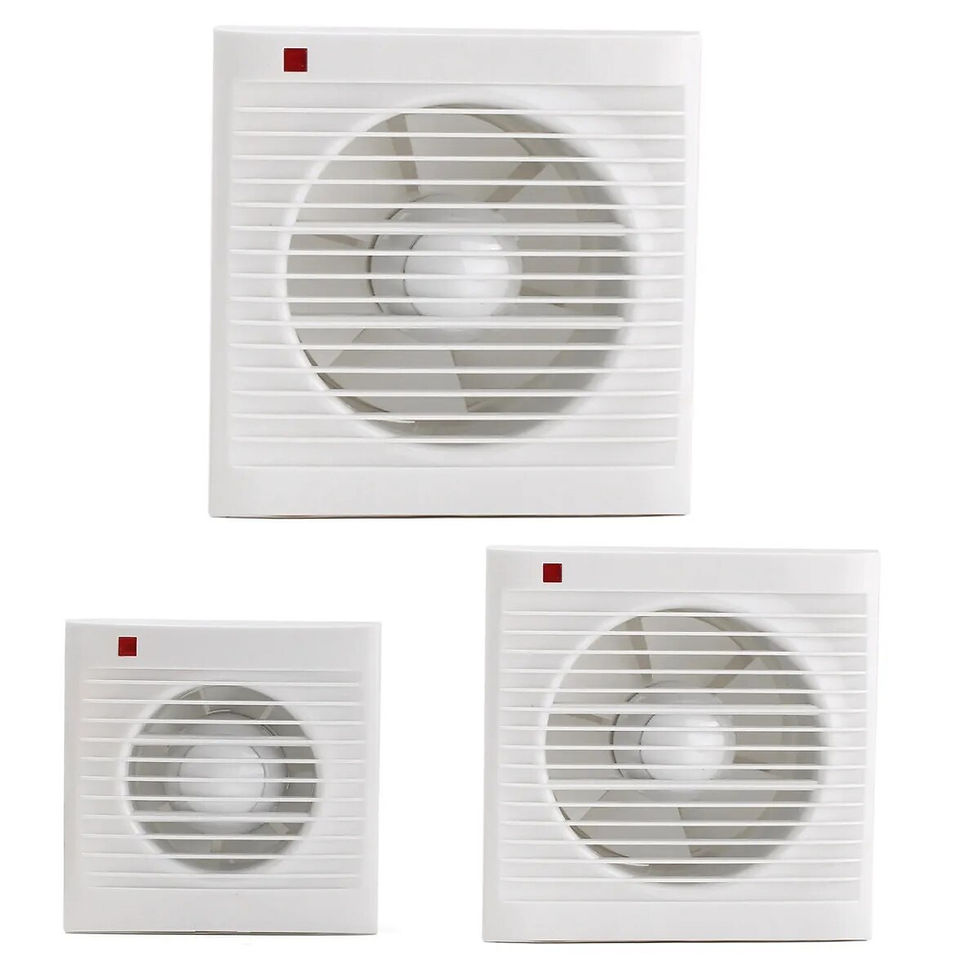 Thumbnail: 4 Inch 6 Inch 8 Inch Waterproof Mute Bathroom Extractor Exhaust Fan Window 