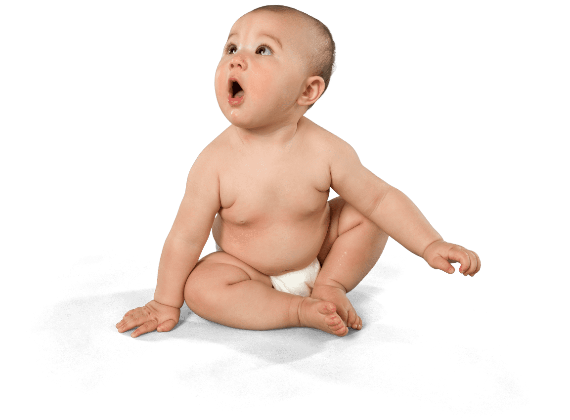 decorative element, photo of a baby