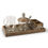 Thumbnail: Wood/Metal Cream And Sugar Set