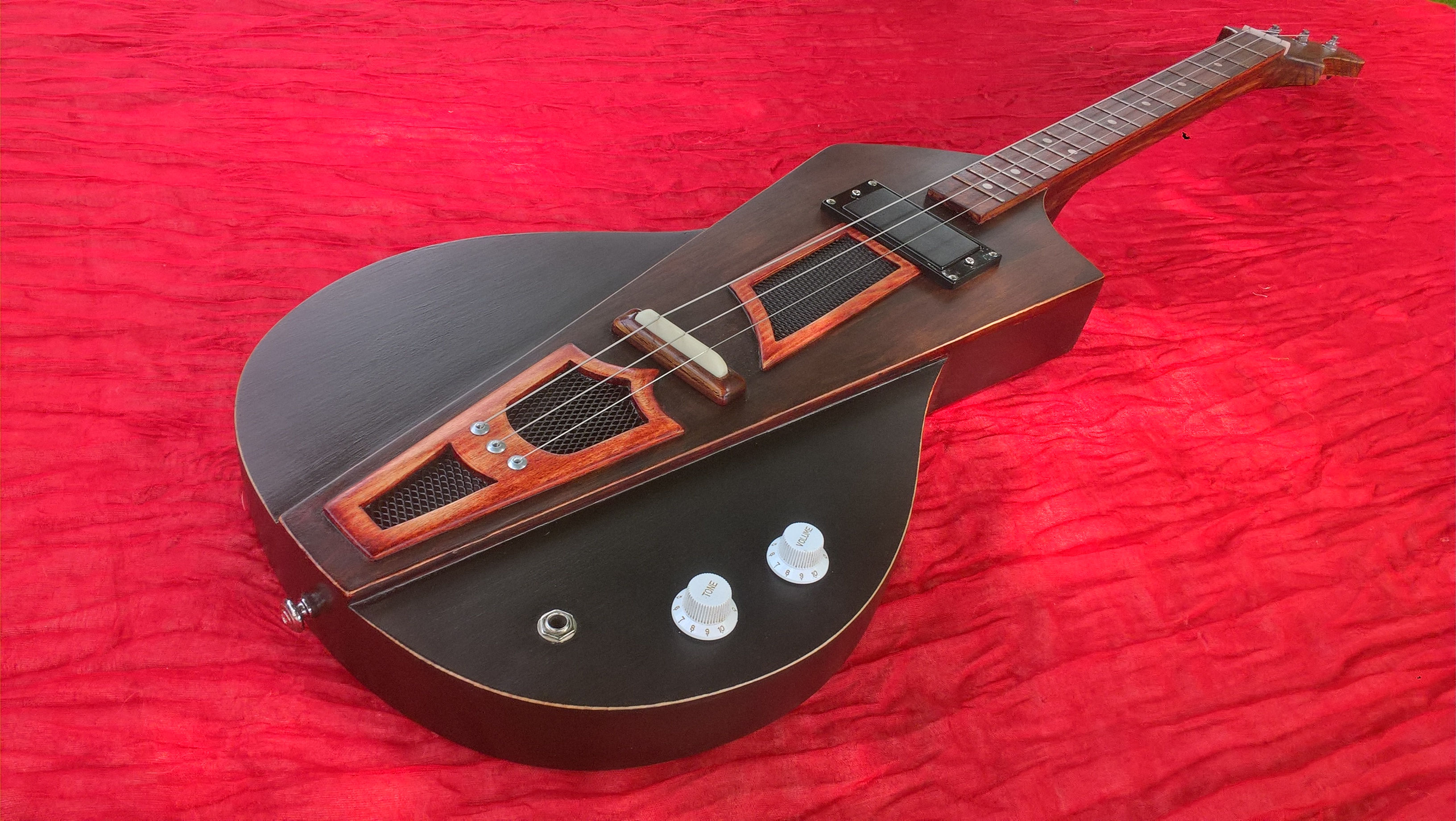 homemade guitar 3 strings