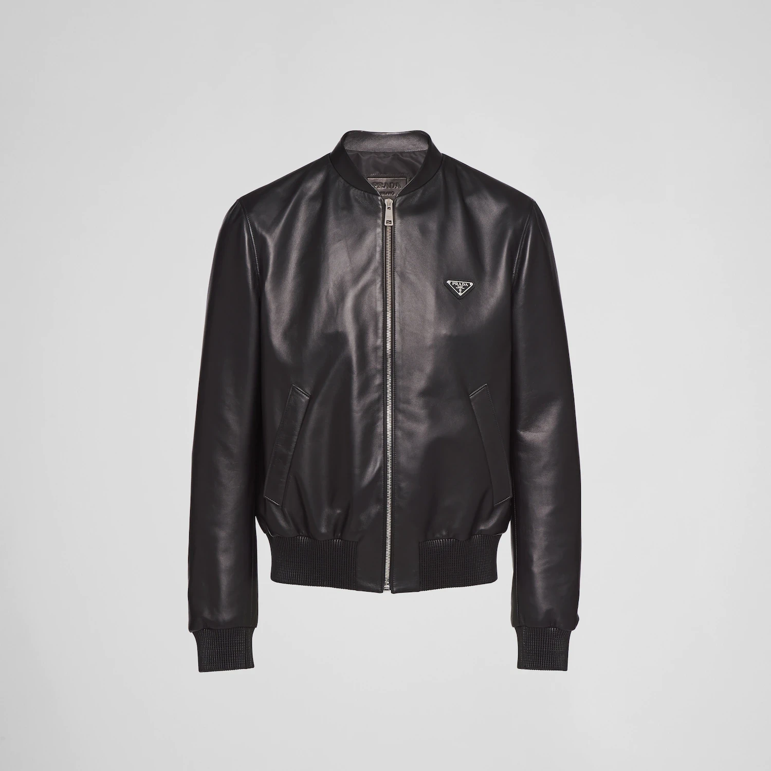 Nappa leather bomber jacket