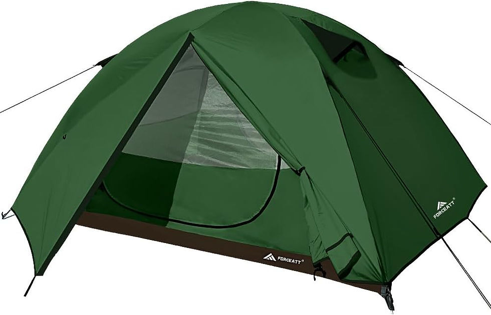 Thumbnail: Tente de camping Forceatt verte imperméable 2-4 personnes